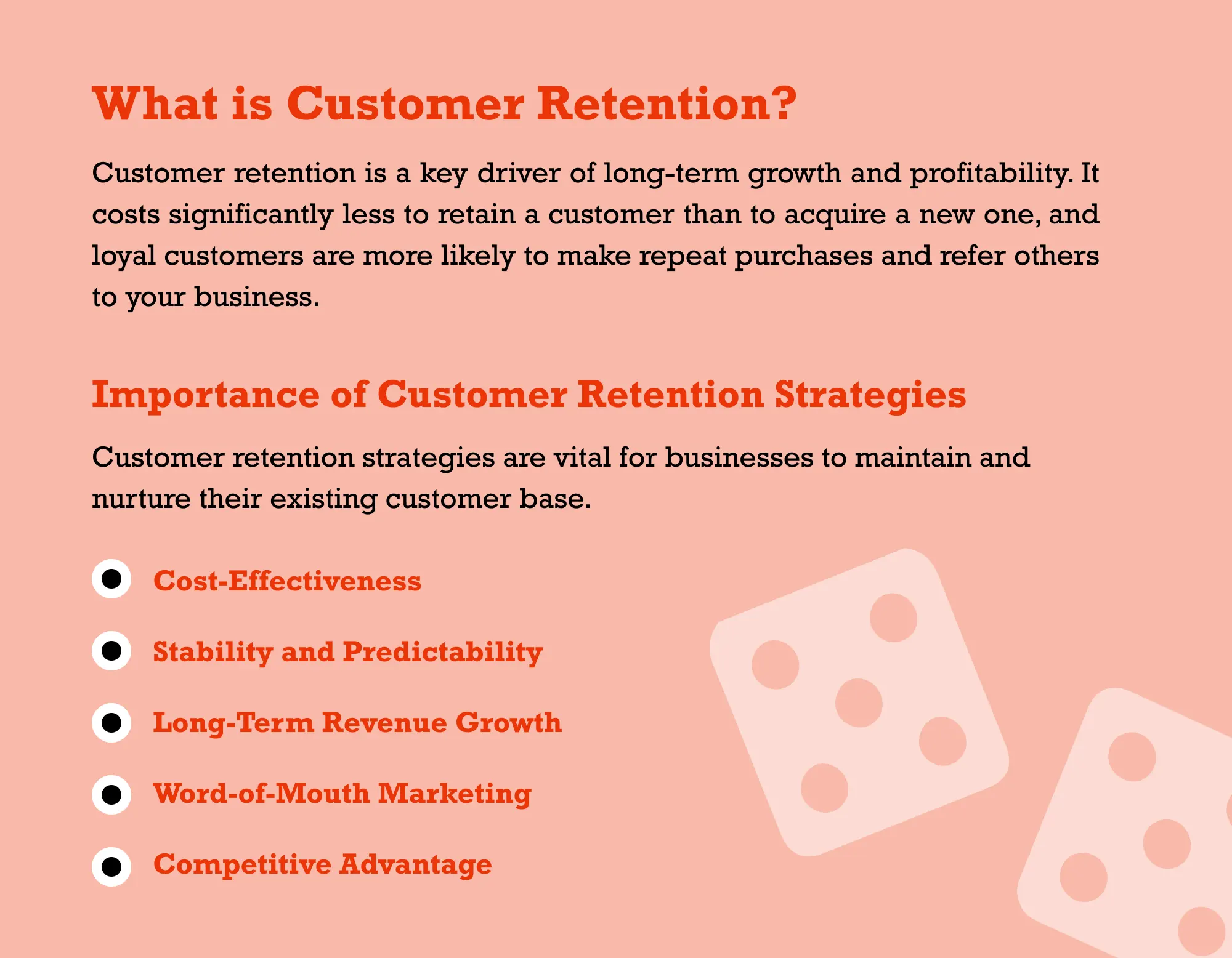 What is customer retention