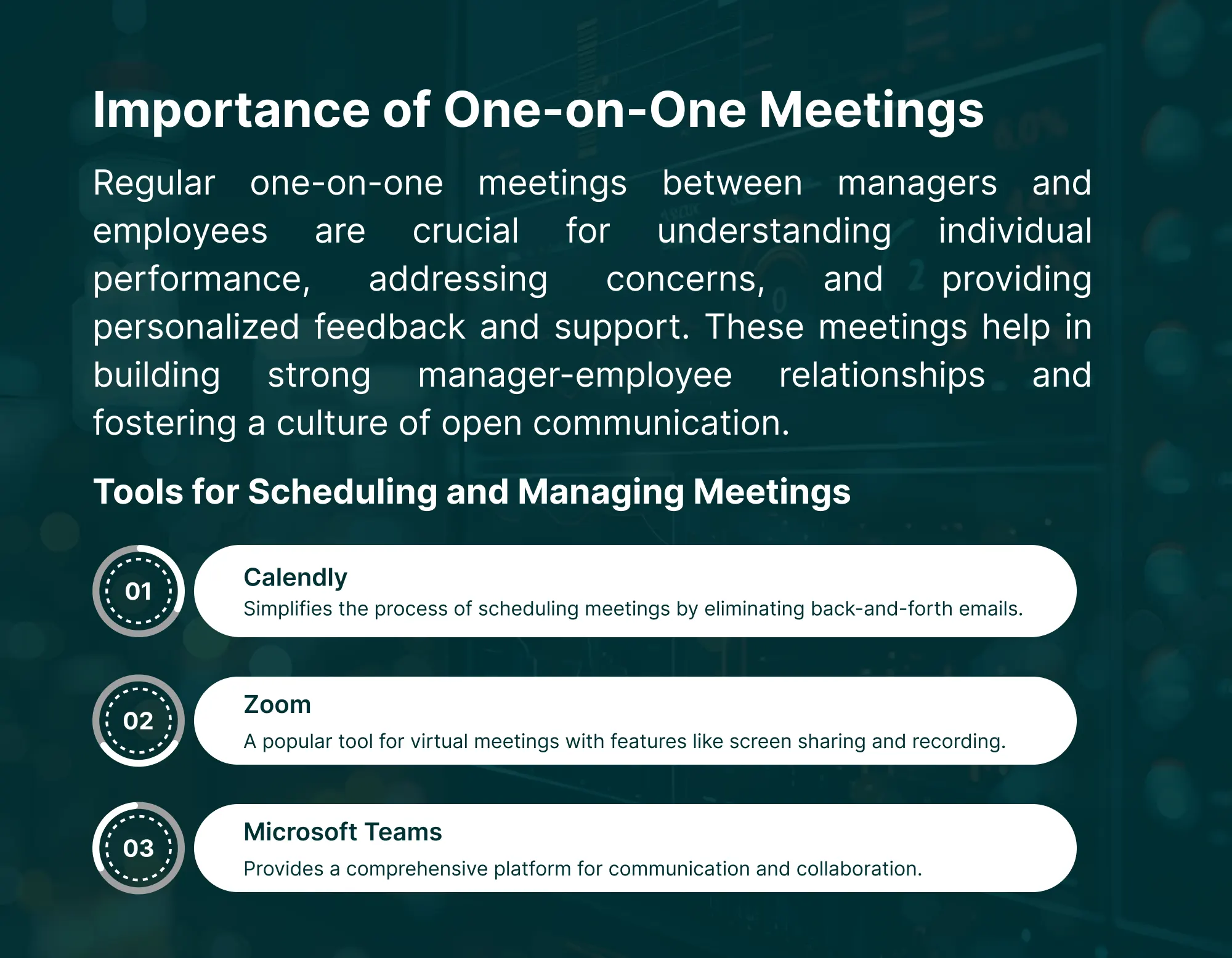 Importance of One-on-One Meetings