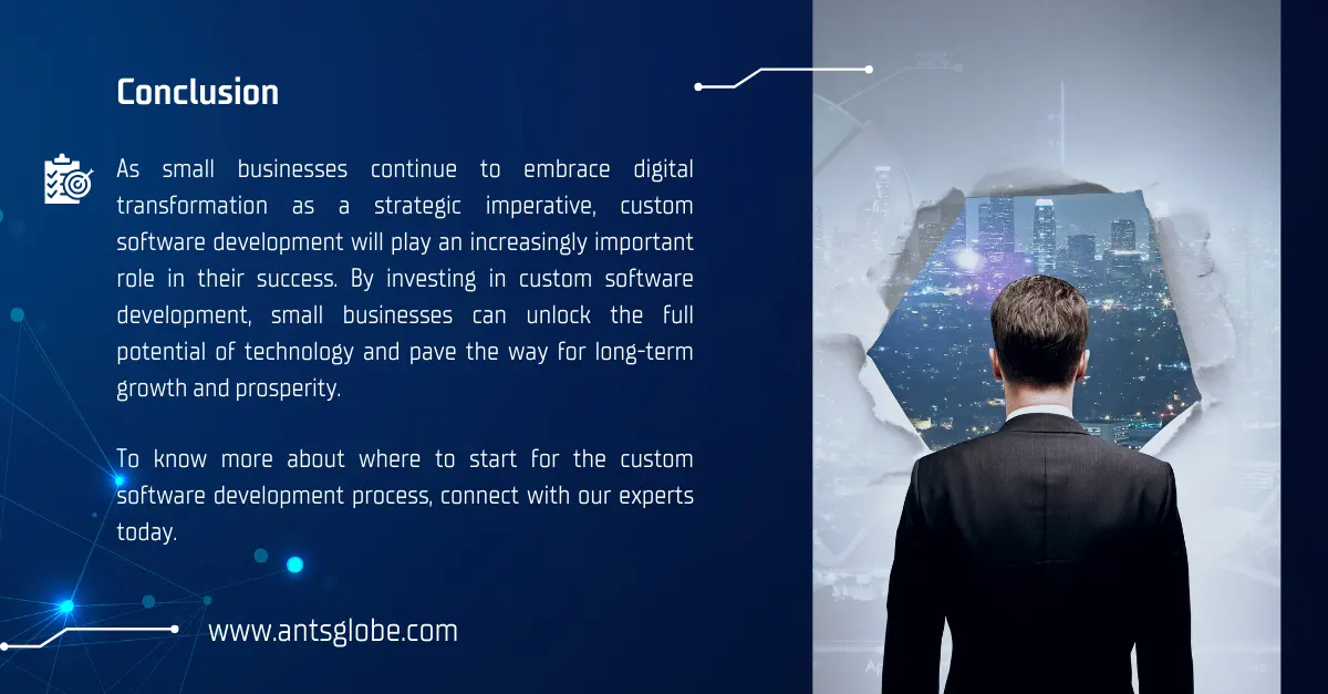 Conclusion for custom software development for businesses