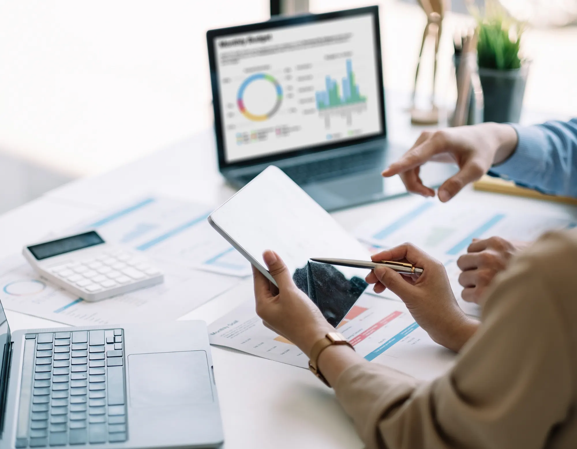 Analytics dashboard showcasing website performance
