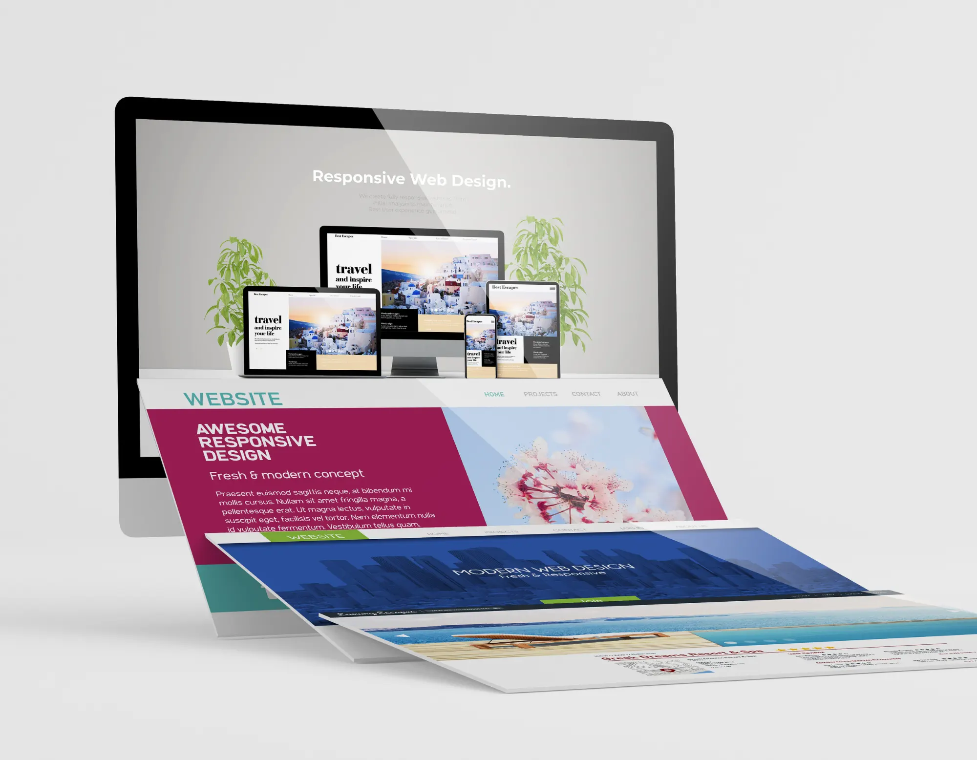 Portfolio of diverse and creative website designs by Antsglobe Technologies