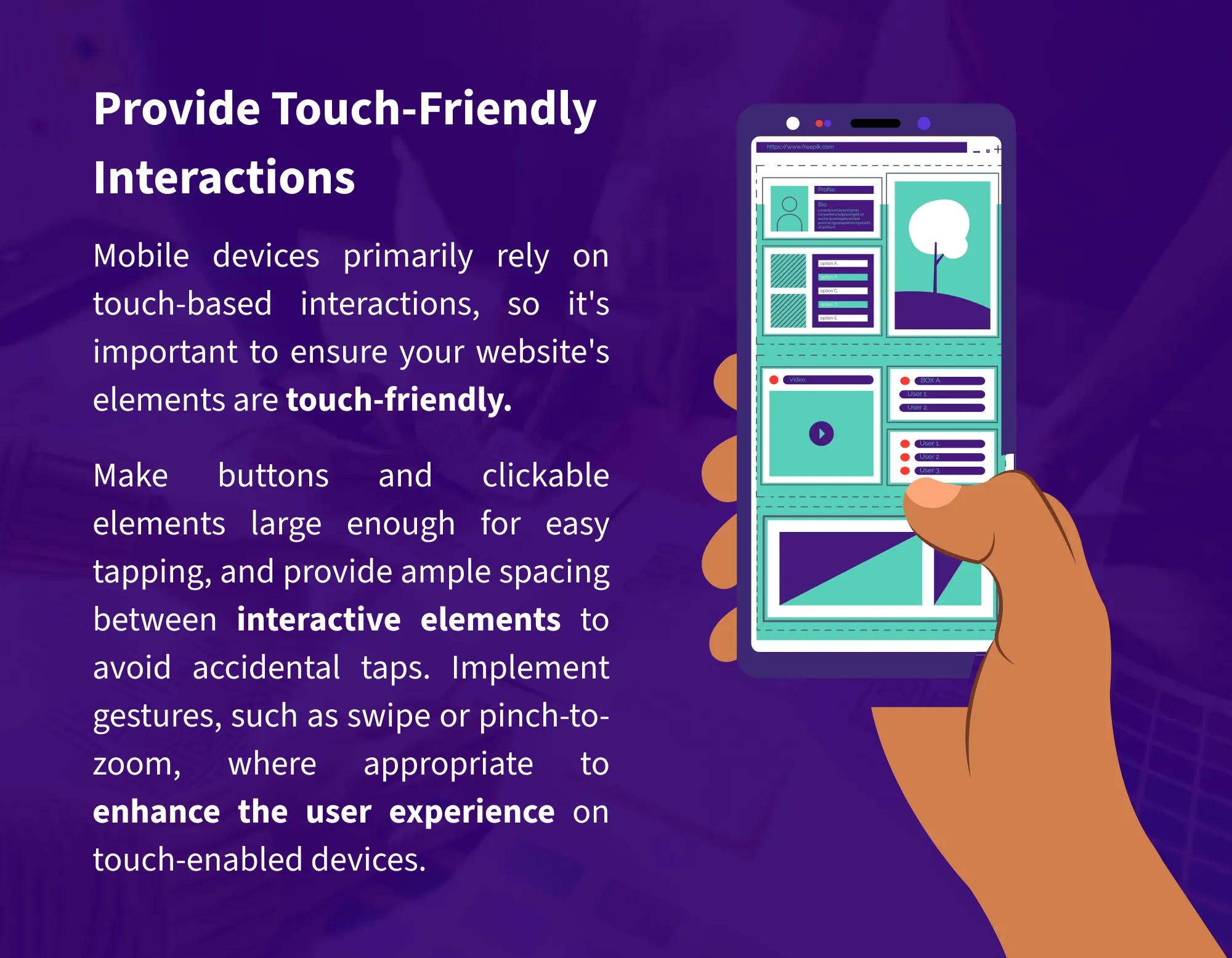 Provide Touch-Friendly Interactions
