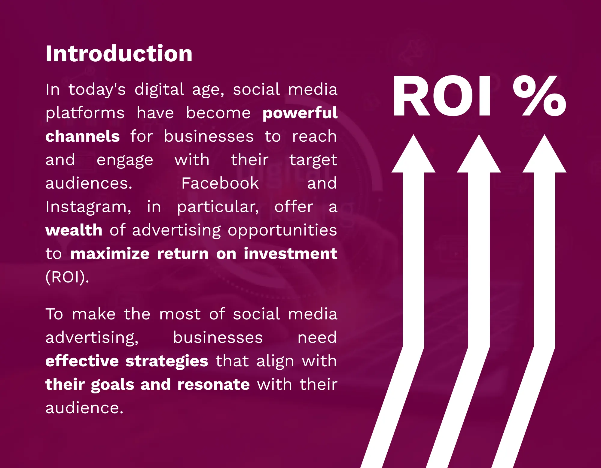Intorduction social media advertising strategies maximizing roi