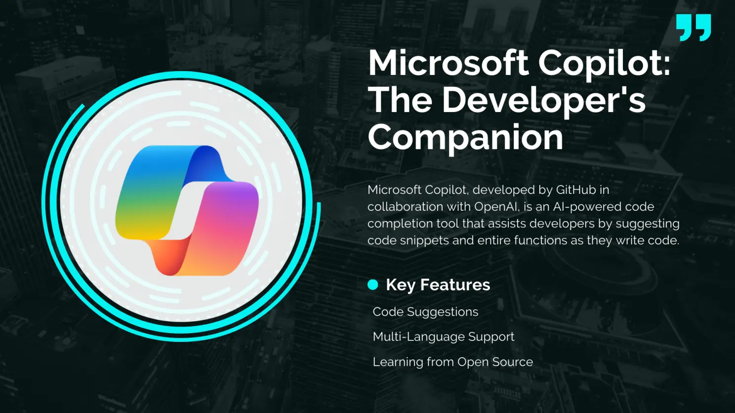 Microsoft Copilot: The Developer's Companion